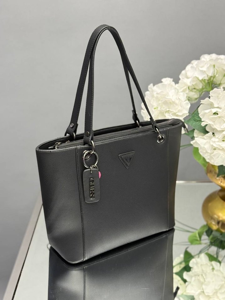 Modern Klasik Siyah Deri Tokalı Kadın Çanta - Görsel 2