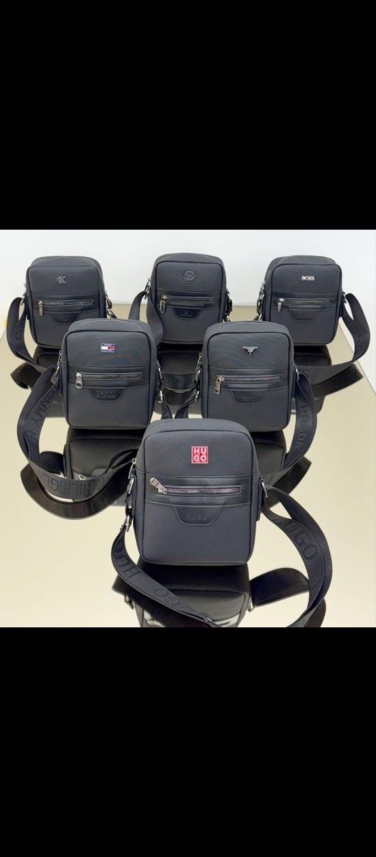 Kahverengi Kareli Erkek Omuz Çantası - Görsel 3