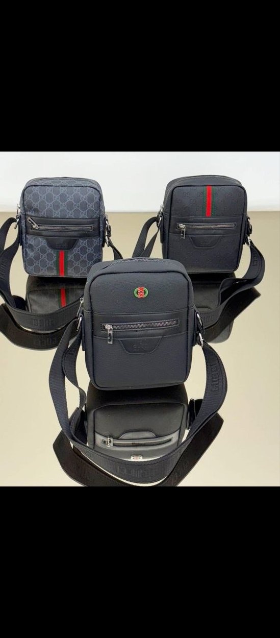 Kahverengi Kareli Erkek Omuz Çantası - Görsel 2