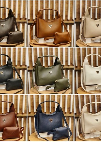 Siyah Deri Kadın Omuz Çantası - Görsel 18