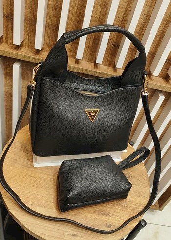 Siyah Deri Kadın Omuz Çantası - Görsel 17