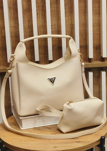 Siyah Deri Kadın Omuz Çantası - Görsel 10