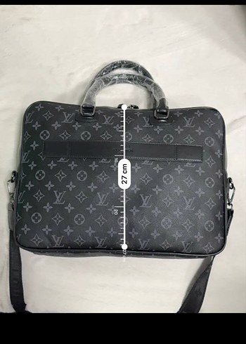 Louis Vuitton Gri Baskılı Erkek Omuz Çantası 40cm