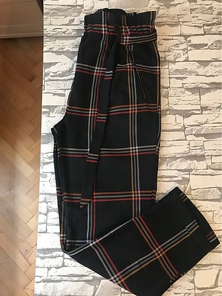 Kareli kumaş pantolon