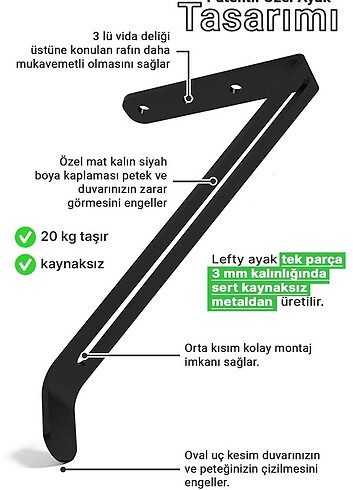 Beden Petek üstü uçan raf Dresuar