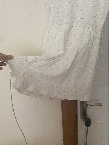 s Beden Beyaz şort tulum