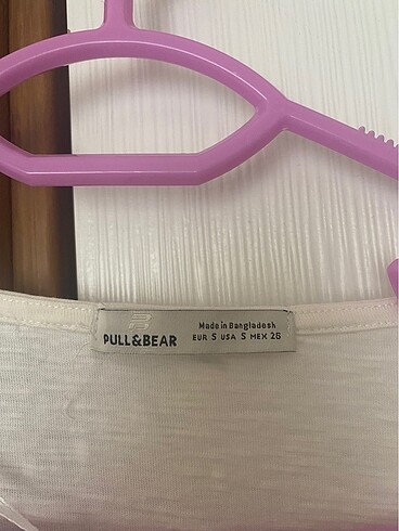 Pull and Bear Beyaz elbise