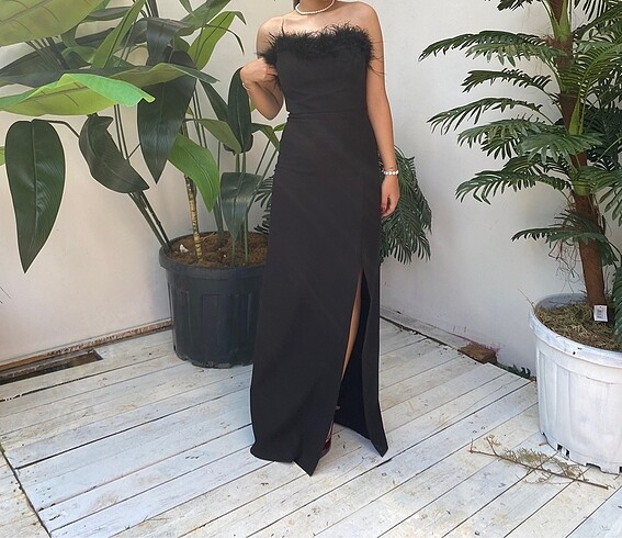 xs Beden Otrişli abiye elbise