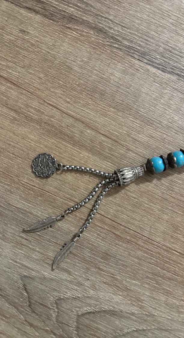 Firuze Turkuaz Taşlı Erkek Tesbih - Görsel 2