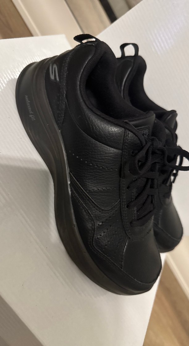 Skechers Siyah Kadın Deri Spor Ayakkabı - Görsel 3