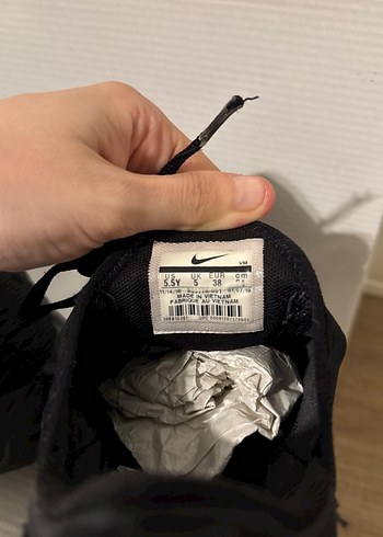 Siyah Bağcıklı Nike AIR270  Kadın Spor Ayakkabı - Görsel 7