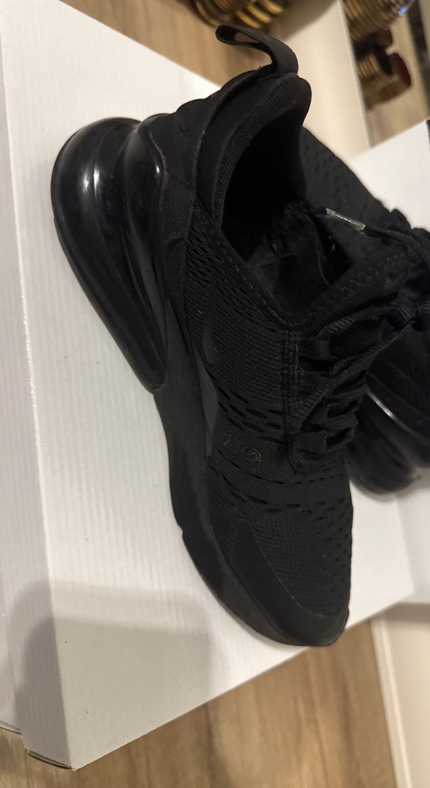 Siyah Bağcıklı Nike AIR270  Kadın Spor Ayakkabı - Görsel 3