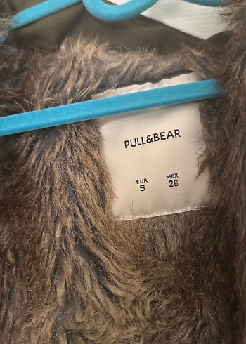 Kürklü Haki Midi Kadın Mont Pull&Bear S - Görsel 2