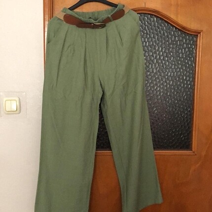 Haki bol paça pantolon