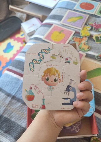 Çocuklar için Renkli  Puzzle Seti - Görsel 4