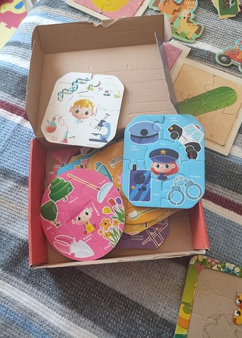 Çocuklar için Renkli  Puzzle Seti - Görsel 5