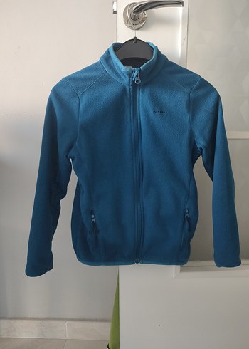 DecathlonMavi Fermuarlı çocuk Sweatshirt - Görsel 4