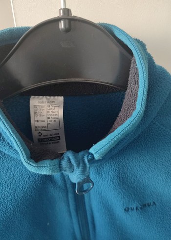 DecathlonMavi Fermuarlı çocuk Sweatshirt - Görsel 5