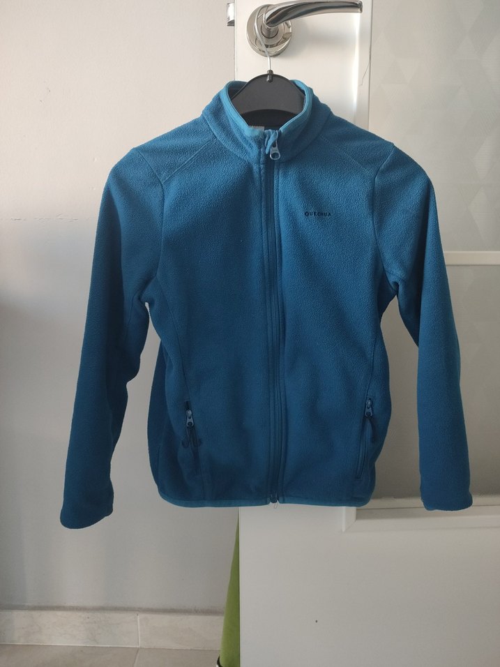 DecathlonMavi Fermuarlı çocuk Sweatshirt - Görsel 4