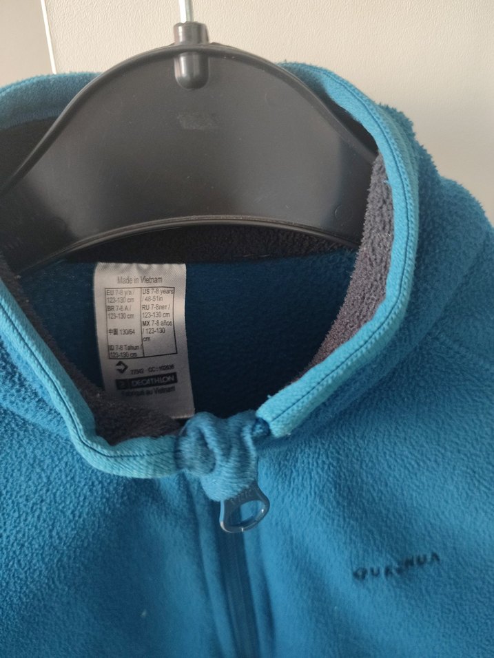 DecathlonMavi Fermuarlı çocuk Sweatshirt - Görsel 5