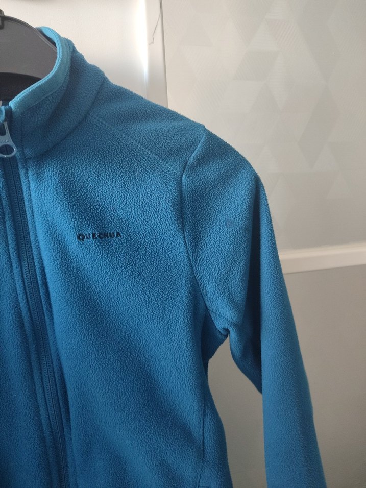 DecathlonMavi Fermuarlı çocuk Sweatshirt - Görsel 3