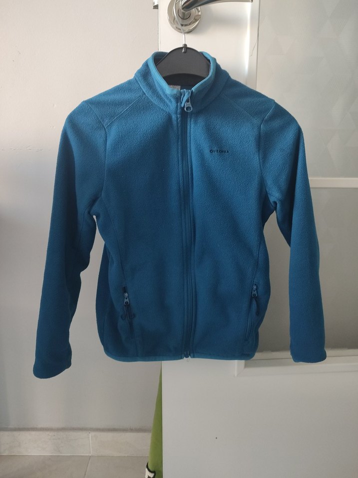 DecathlonMavi Fermuarlı çocuk Sweatshirt - Görsel 2