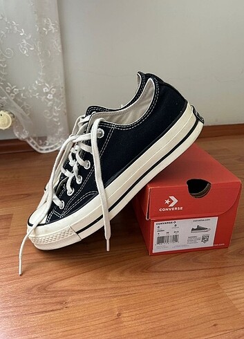 38 Beden Converse chuck 70 high star siyah bileksiz orijinal