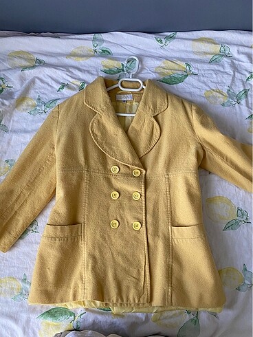 Sarı blazer ceket