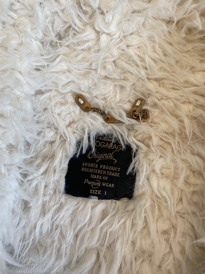 krem peluş ceket - Görsel 2