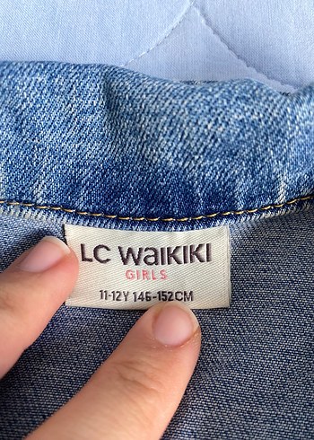 s Beden Mavi Düğmeli Kadın Denim Ceket