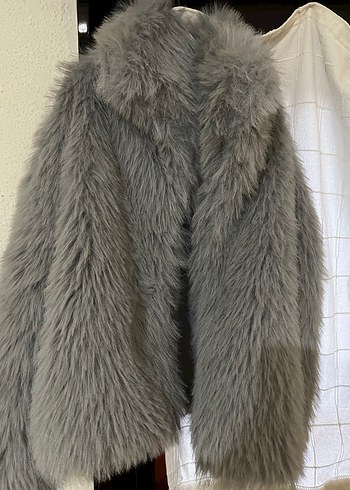 Gri Kadın içi astarlı kürk - Görsel 2