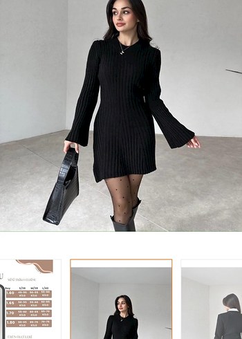 Triko mini elbise - Görsel 2