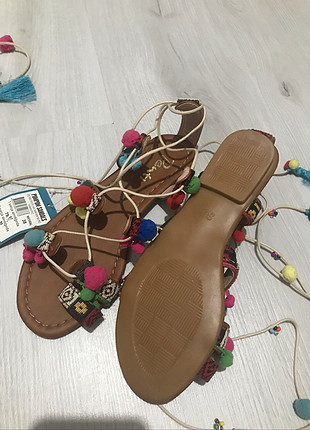 38 Beden çeşitli Renk Sandalet