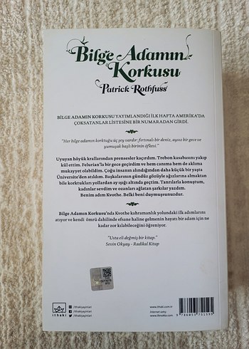  Bilge Adamın Korkusu - Patrick Rothfuss