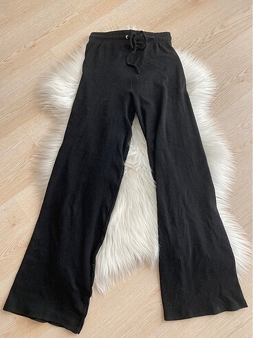 diğer Beden siyah Renk SİYAH FİTİLLİ PANTALON-EŞOFMAN