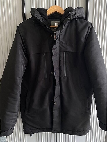 ERKEK SİYAH KABAN / MONT - Görsel 4