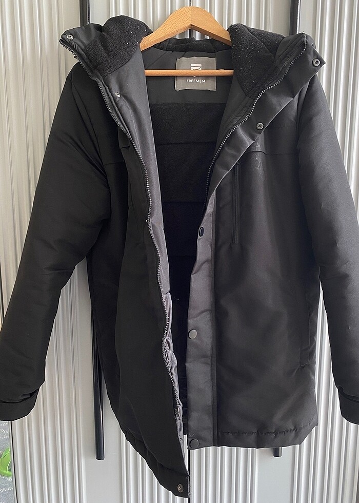 ERKEK SİYAH KABAN / MONT - Görsel 2