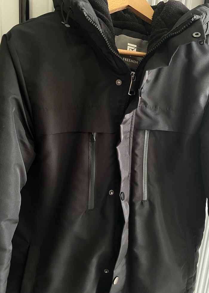 ERKEK SİYAH KABAN / MONT - Görsel 5