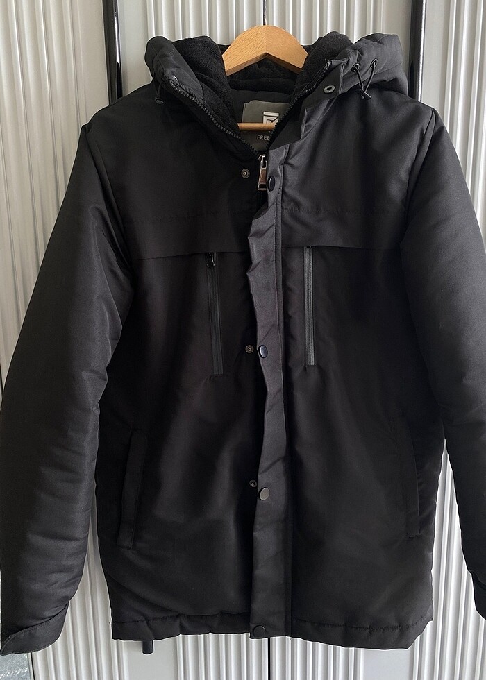 ERKEK SİYAH KABAN / MONT - Görsel 4