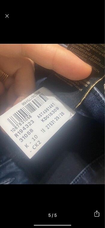 29 Beden lacivert Renk Mavi jean