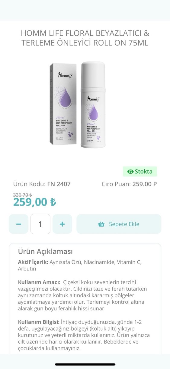 Homm bitkisel roll on - Görsel 2