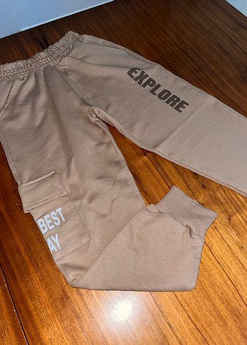 Erkek Çocuk Kahverengi Baskılı Eşofman Takımı - Görsel 3