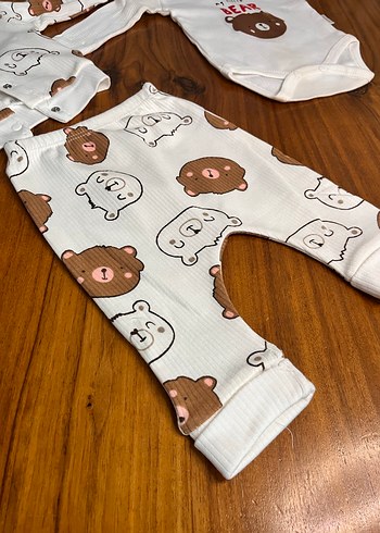 Uzun Kollu Ayıcıklı Bebek Takımı - Görsel 4