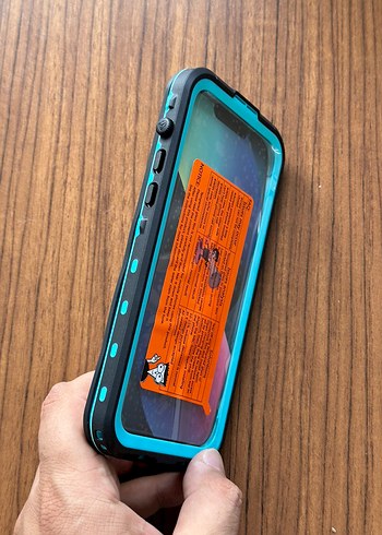 14 pro max su geçirmez kılıf dahili 9h tamperli 360derece koruma - Görsel 3