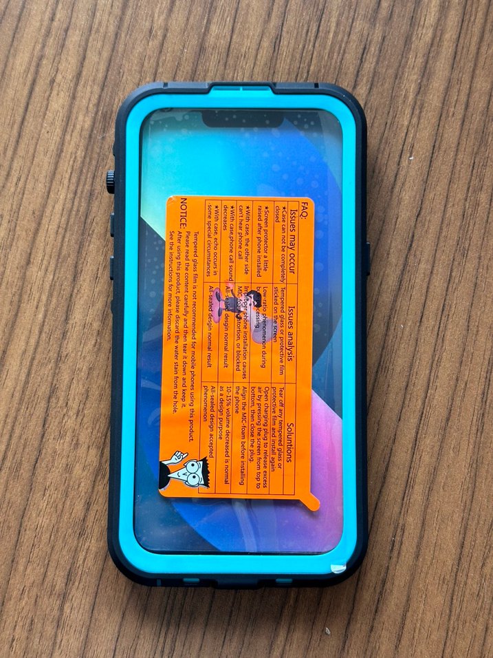 14 pro max su geçirmez kılıf dahili 9h tamperli 360derece koruma - Görsel 4