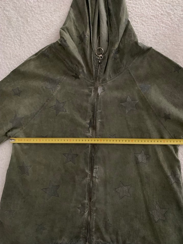 Haki Kapüşonlu Kadın Ceket - Görsel 5