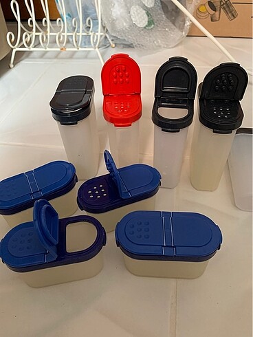  Beden beyaz Renk Tupperware baharatlık baharatçık set