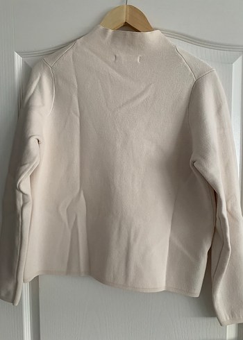 MANGO Bej Kadın Uzun Kollu Bisiklet Yaka Dokuma Kazak - Görsel 4