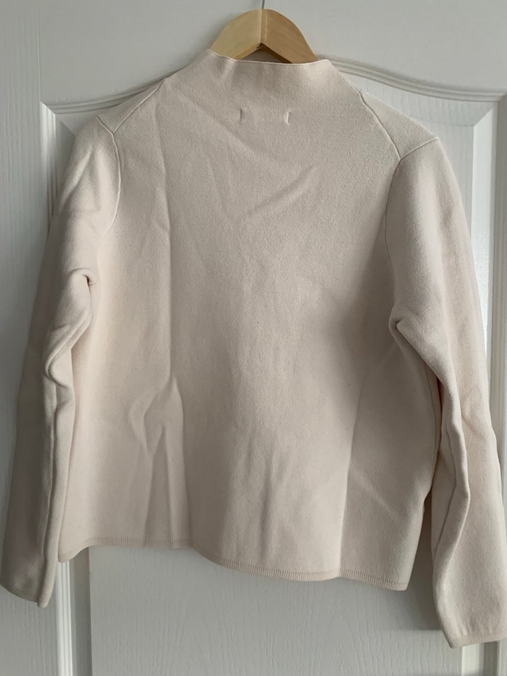 MANGO Bej Kadın Uzun Kollu Bisiklet Yaka Dokuma Kazak - Görsel 4