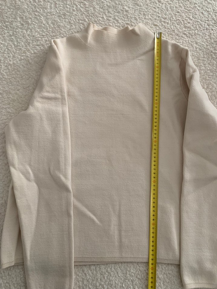 MANGO Bej Kadın Uzun Kollu Bisiklet Yaka Dokuma Kazak - Görsel 5